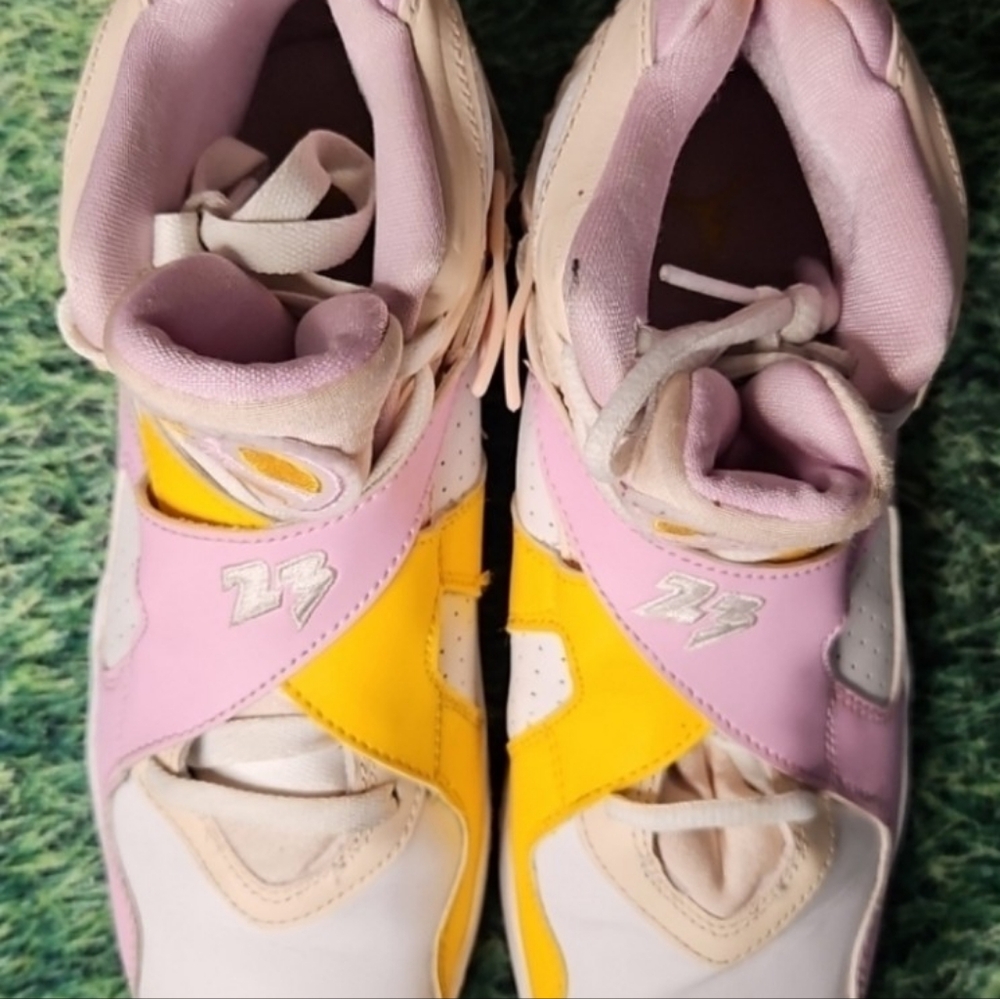 Jordan 8 Retro High Light Arctic Punch Pink Orange Sz 5.5Y